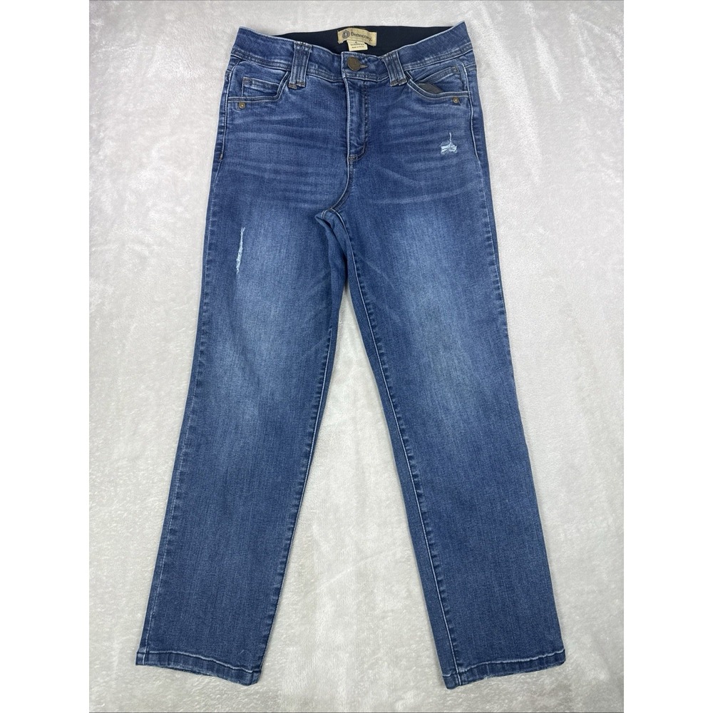 Democracy Ab Technology Women's Straight Leg Stretch Denim Distressed Size 30X26
